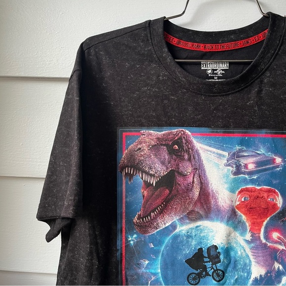 Jurassic Park, E.T., Back to the Future, Jaws Graphic T-Shirt Short Sleeve Tee - Picture 4 of 13